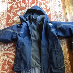 Boys North Face Jacket with Fleece Zip up
